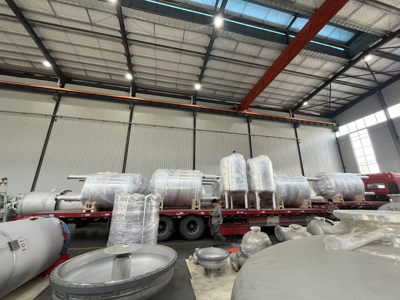 笃舜发往南京凯贤cip罐发货现场